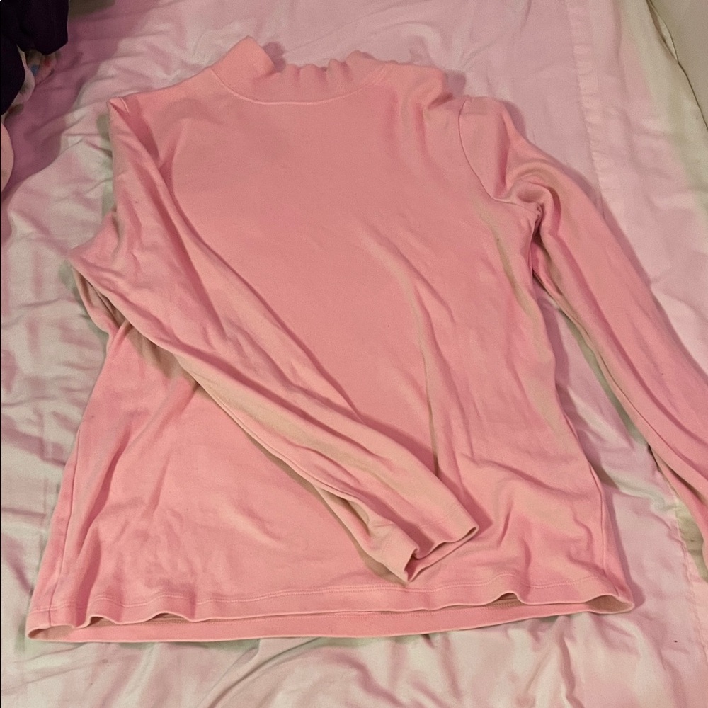 Soft Pink Long Sleeve Women's Top
